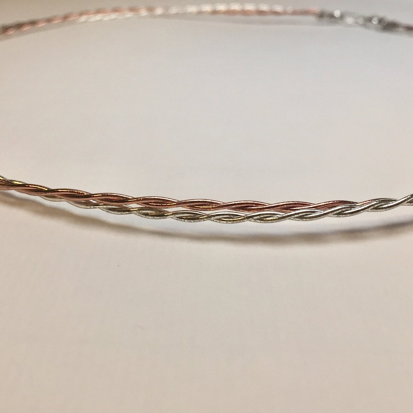 Stefana, Greek wedding headbands, copper and silver, made to order, set of two