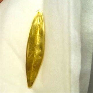 GOLD LEAF CROWN, Boho Wedding Crowns in raw brass. Set of 2