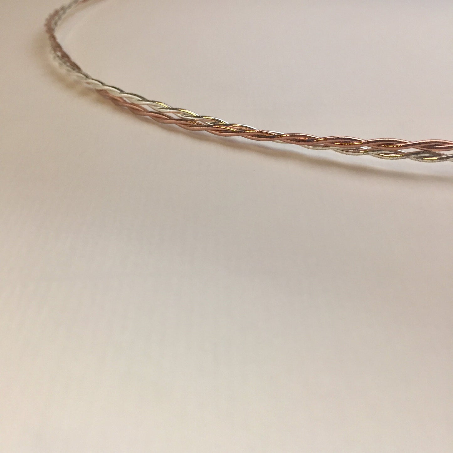 Stefana, Greek wedding headbands, copper and silver, made to order, set of two