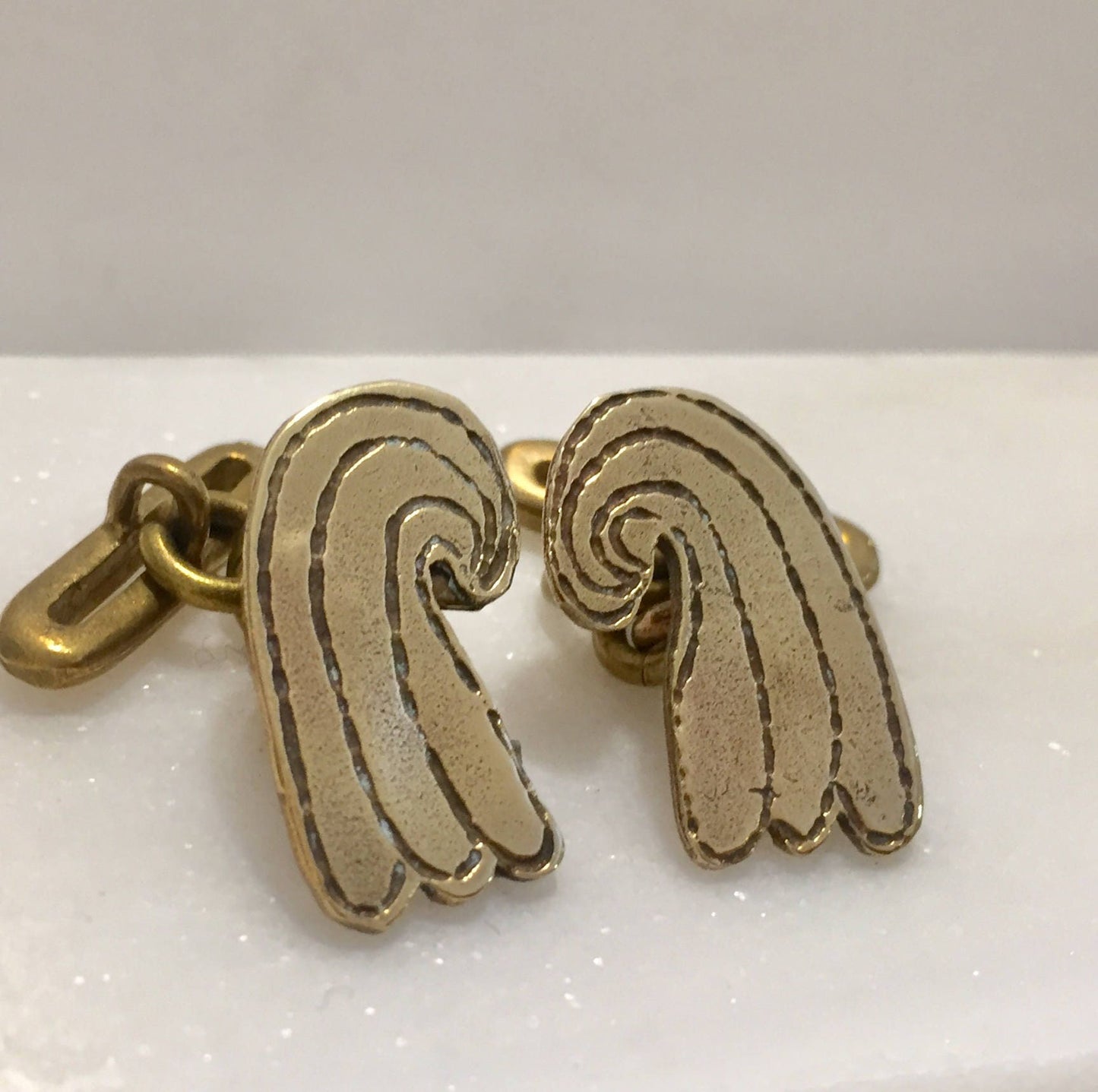 Vintage Cufflinks,brass cuff links, Greek cufflinks,greek jewelry,groomsmen gift,gift for men,gift for him,cufflink gifts