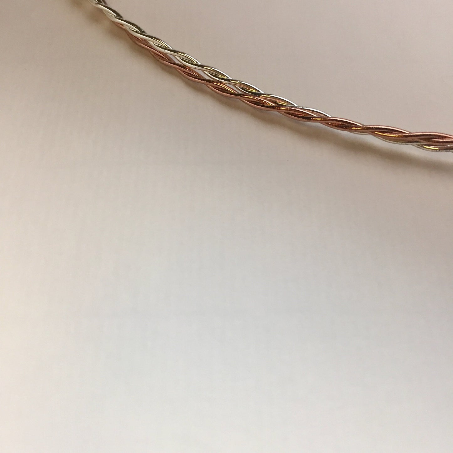 Stefana, Greek wedding headbands, copper and silver, made to order, set of two