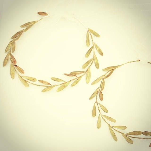 Ancient Greek Goddess, wreath, Stefana,handmade to order,raw bronze wedding crowns,olive leaf bridal crowns,Greek wedding,olive branch