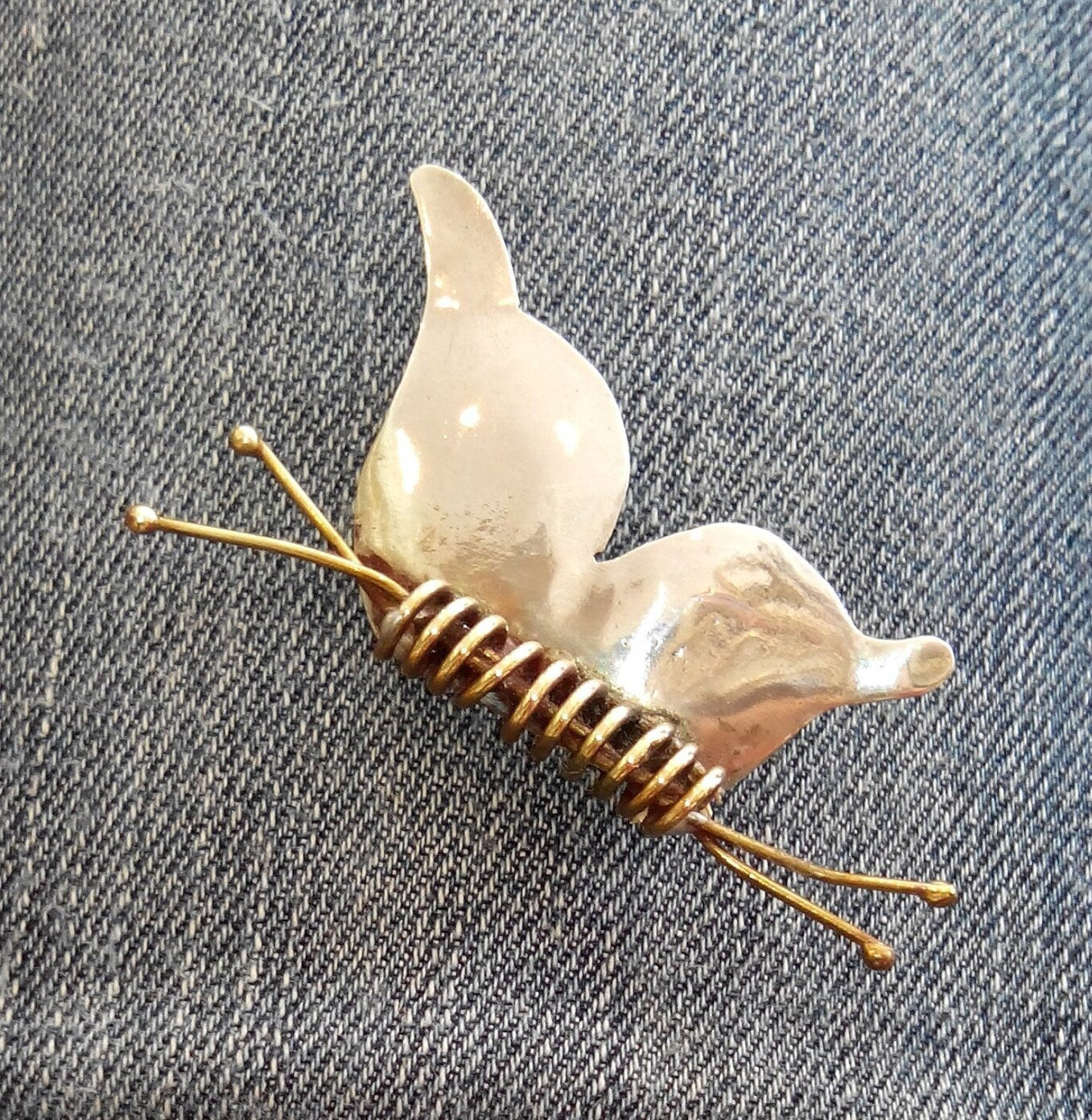 WEDDING BOUTONNIERE, Butterfly Boutonniere, Buttonhole Corsage, Butterfly Pin, butterfly theme wedding, handmade silver and bronze