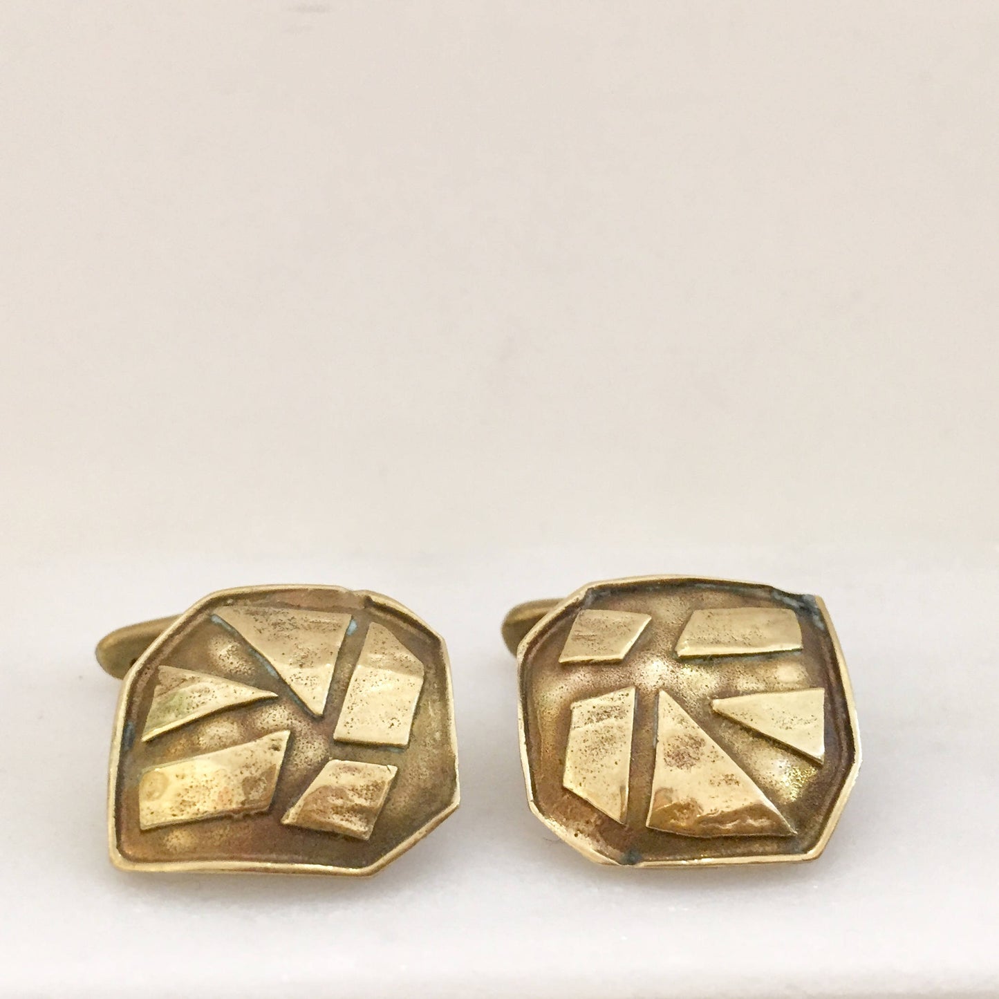 Cufflinks, brass cufflinks,Greek geometrical cuff links,men jewelry,brass jewelry,groomsmen gift,gift for men,gift for him