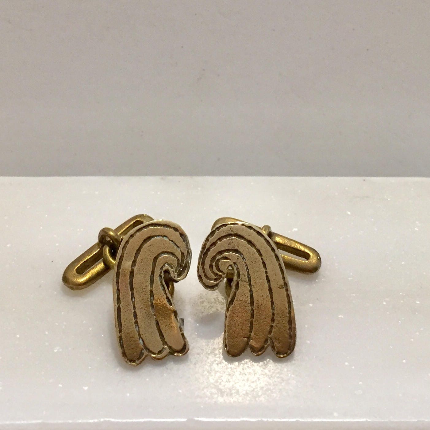Vintage Cufflinks,brass cuff links, Greek cufflinks,greek jewelry,groomsmen gift,gift for men,gift for him,cufflink gifts