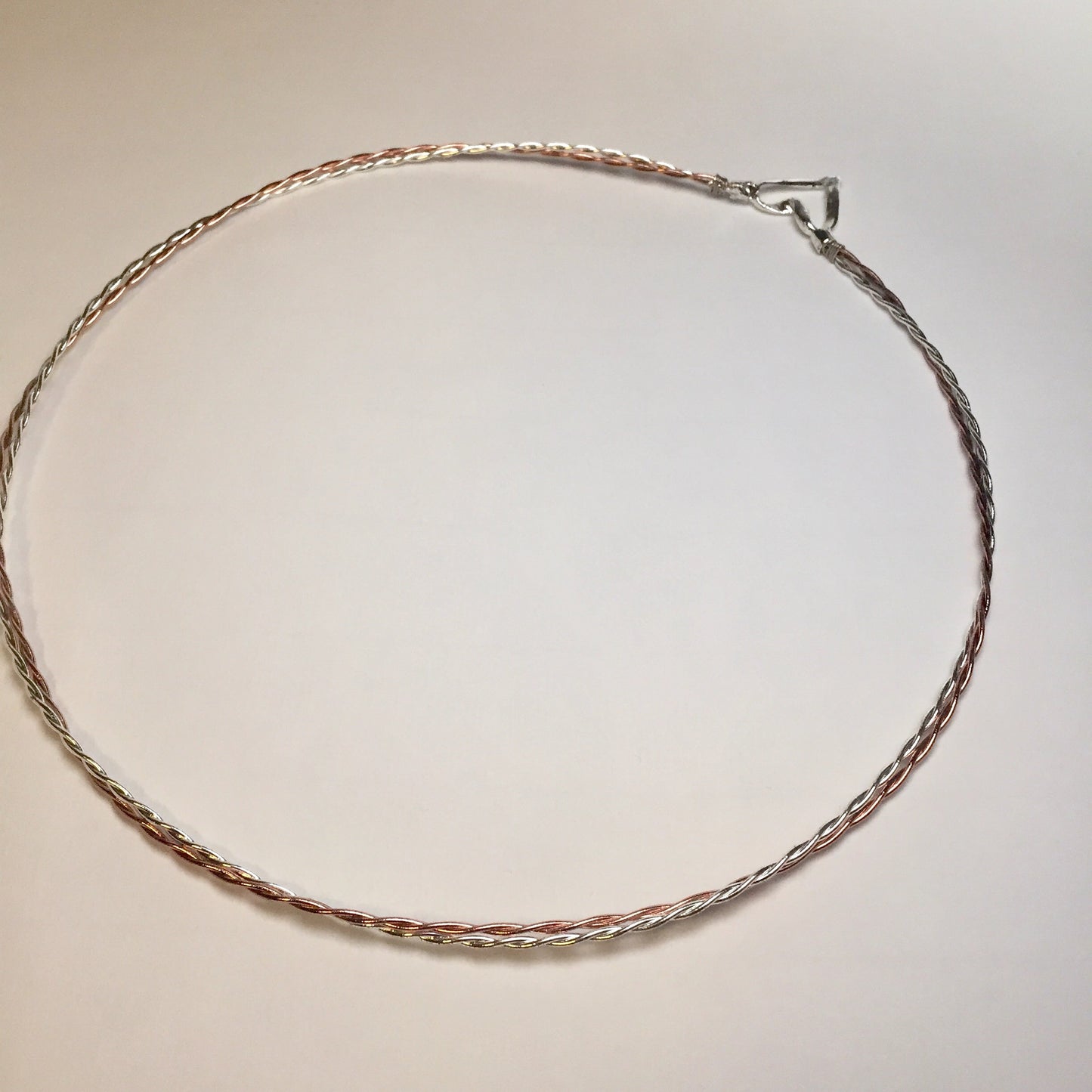 Stefana, Greek wedding headbands, copper and silver, made to order, set of two
