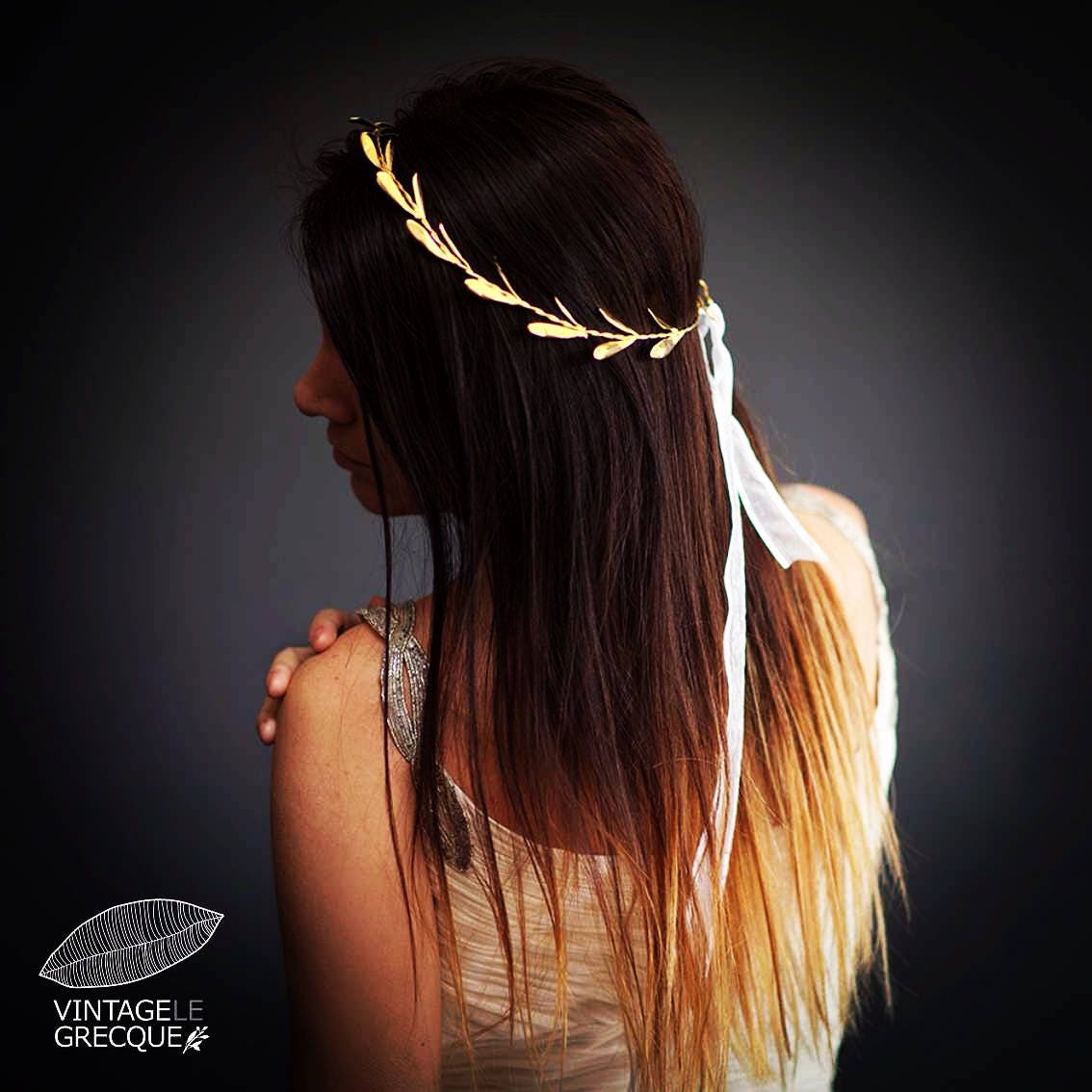 Ancient Greek Goddess, wreath, Stefana,handmade to order,raw bronze wedding crowns,olive leaf bridal crowns,Greek wedding,olive branch