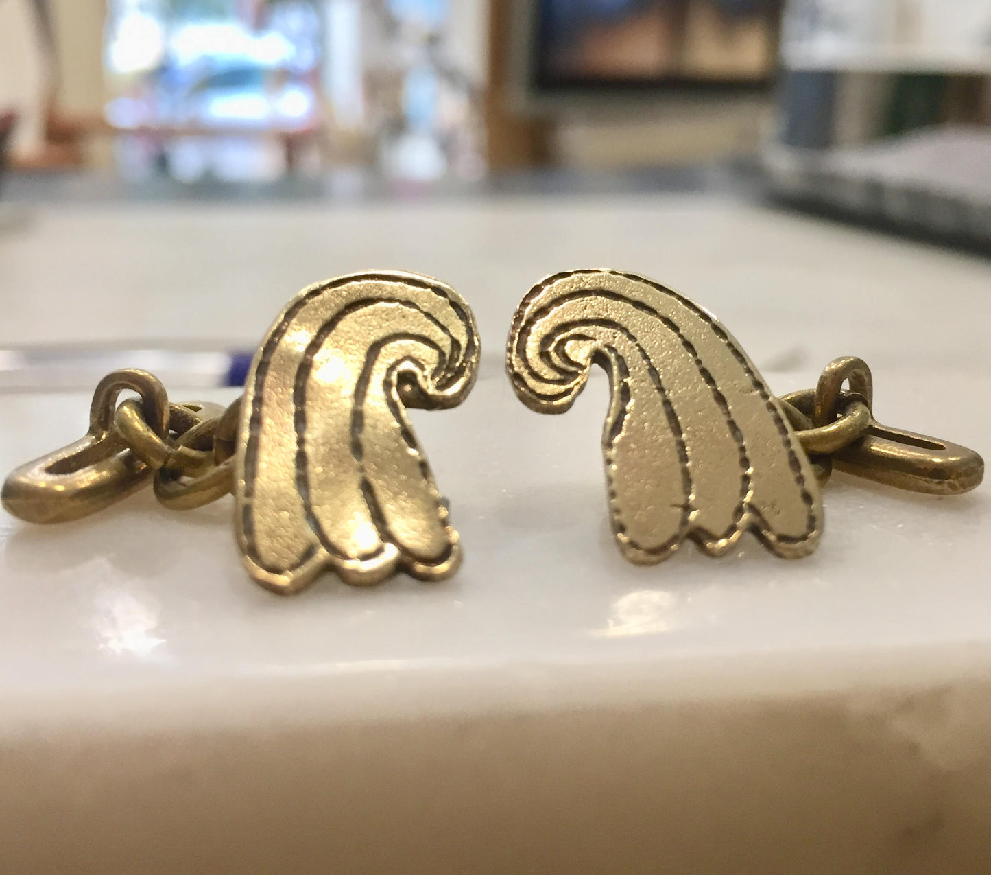 Vintage Cufflinks,brass cuff links, Greek cufflinks,greek jewelry,groomsmen gift,gift for men,gift for him,cufflink gifts