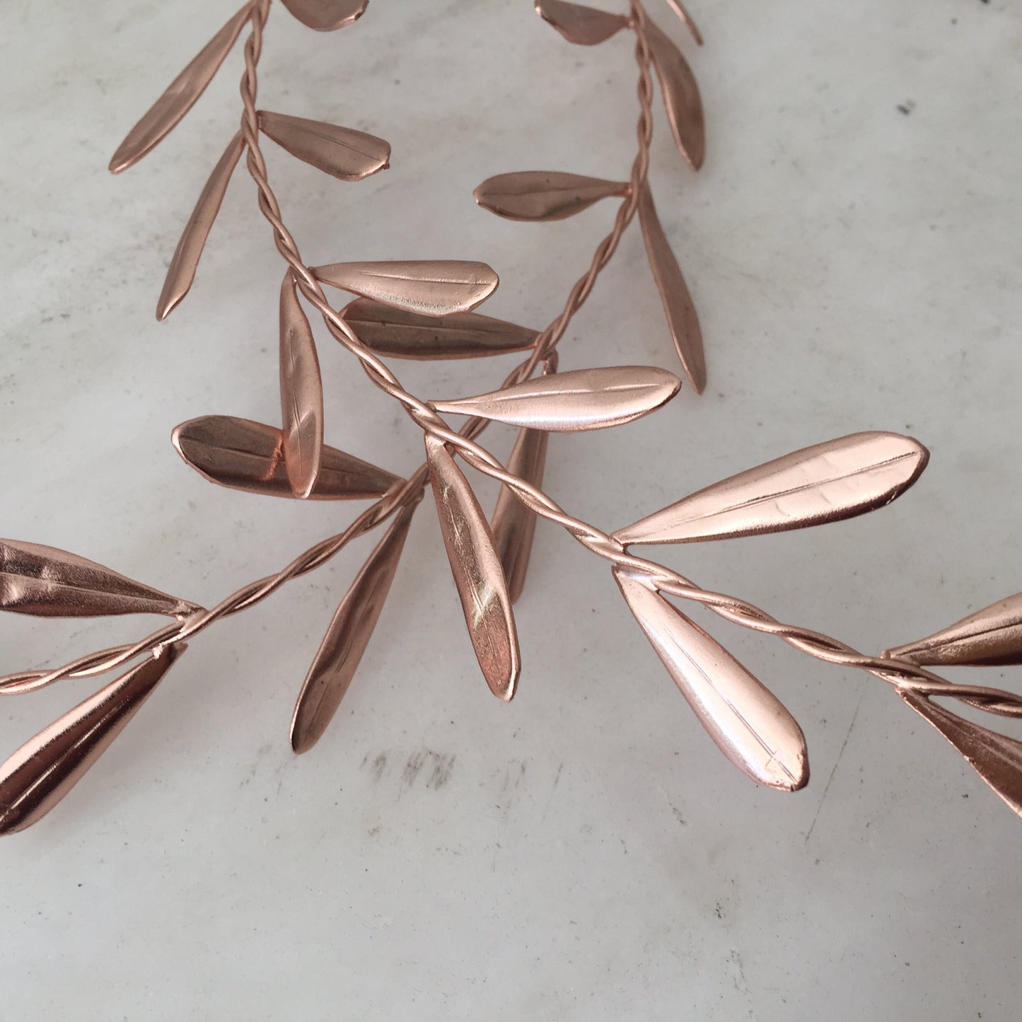 STEFANA, Greek Wedding Headbands, Orthodox wedding, Copper, Greek Crowns, Grecian Style, Headpieces  copper plated (set of 2)