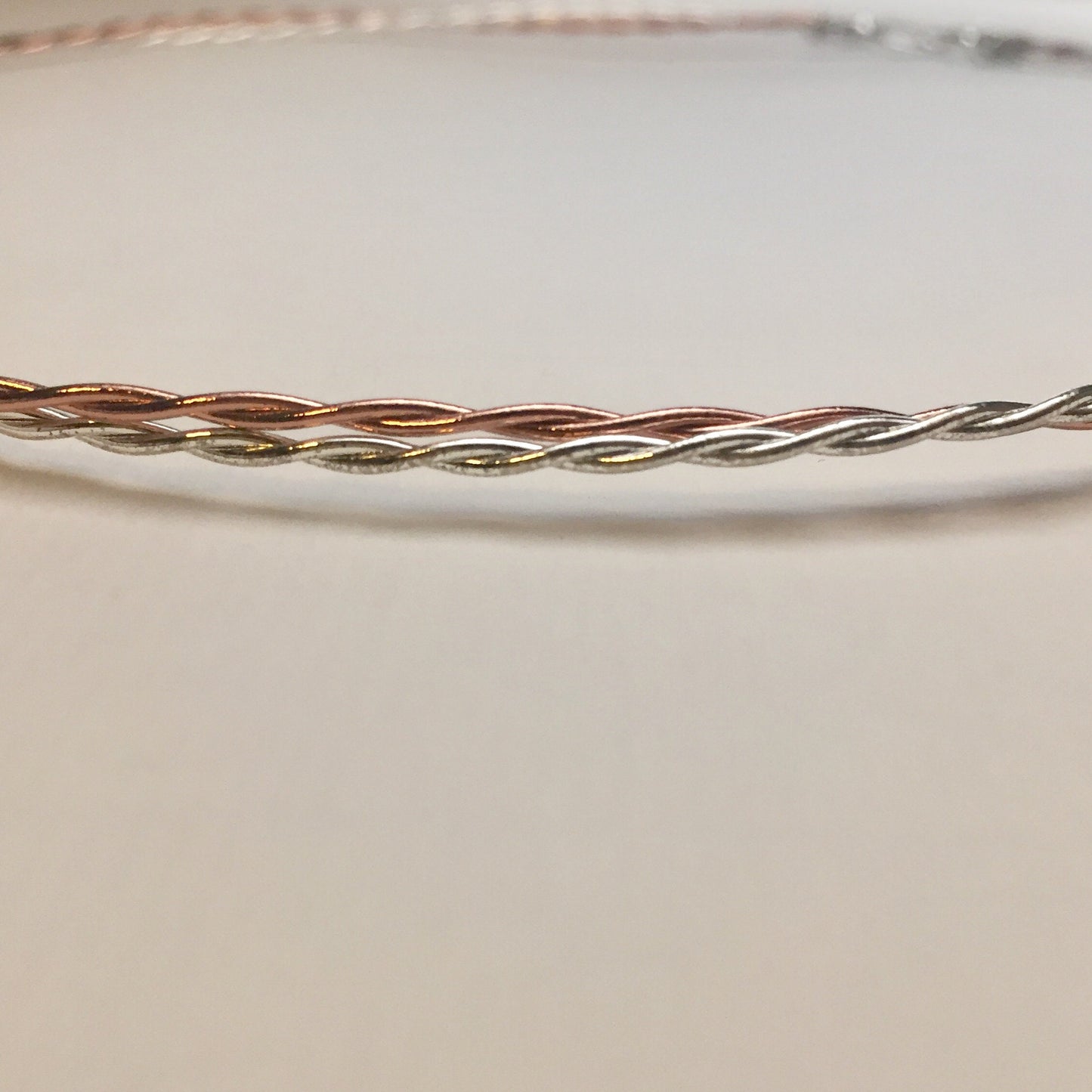 Stefana, Greek wedding headbands, copper and silver, made to order, set of two