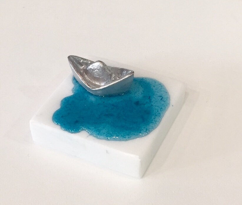 Boat favors ,10 Handmade Wedding Favors,bombonieres,nautical favors,boat,white marble,quality wedding favors, wedding give away gifts