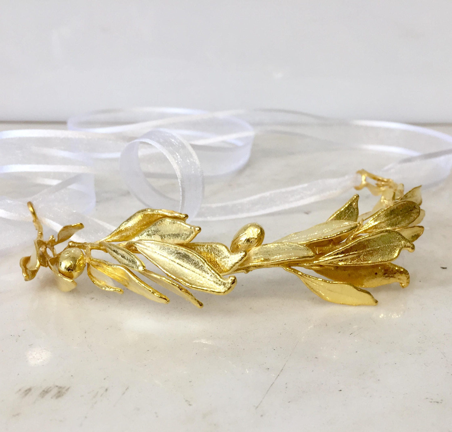 Gold hair vine,wedding hair vine,bridal accesory,gold hair accessory,gold headband wedding,Olive tiara
