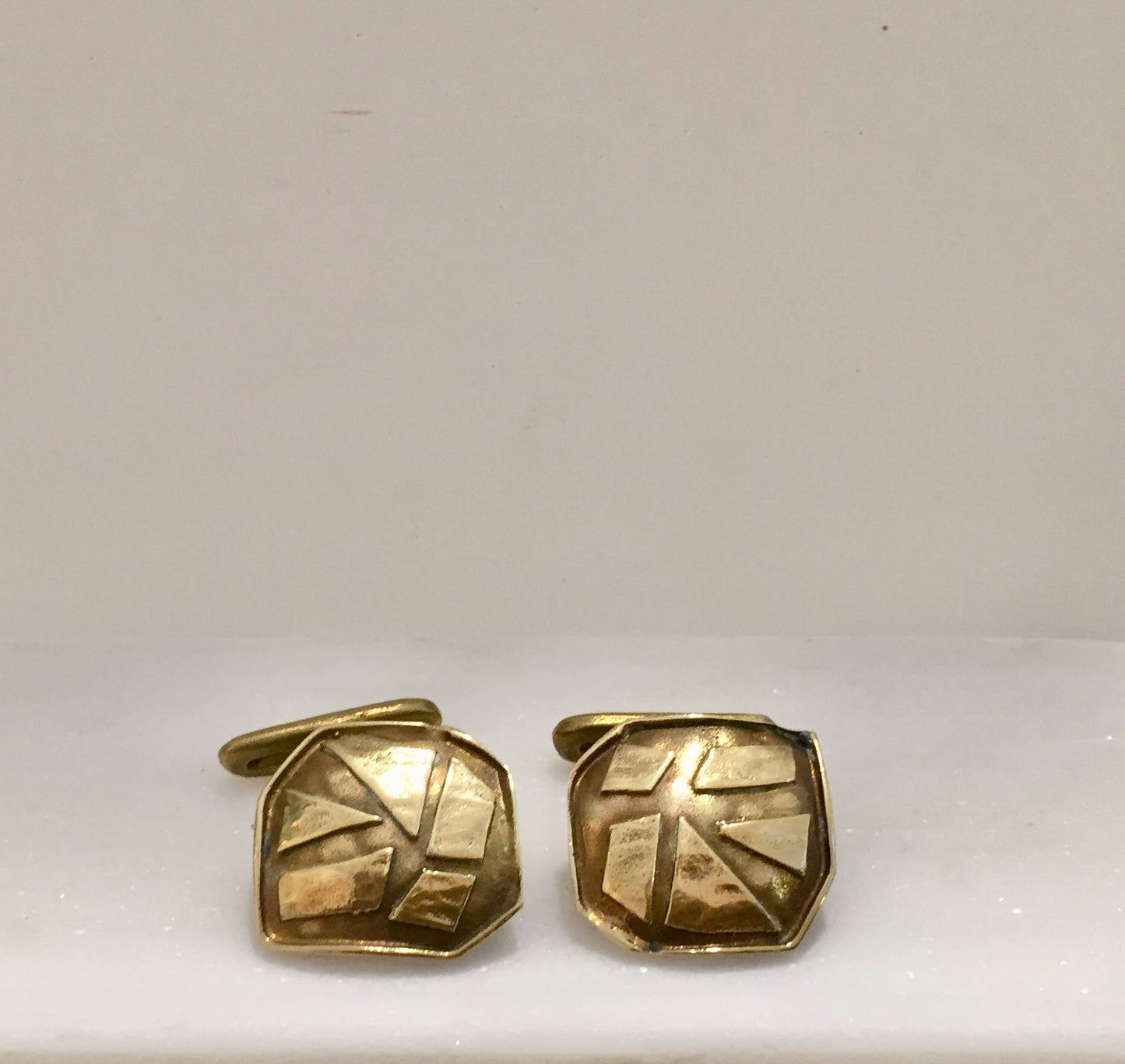 Cufflinks, brass cufflinks,Greek geometrical cuff links,men jewelry,brass jewelry,groomsmen gift,gift for men,gift for him