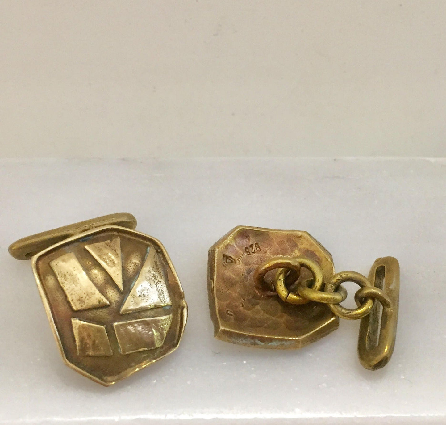Cufflinks, brass cufflinks,Greek geometrical cuff links,men jewelry,brass jewelry,groomsmen gift,gift for men,gift for him