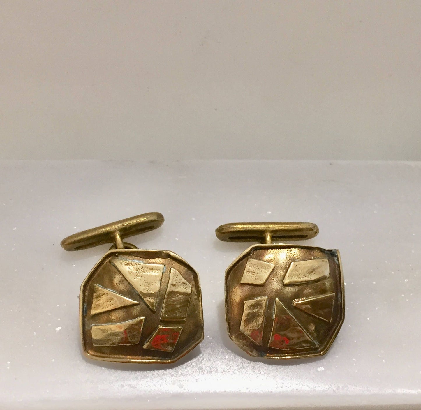 Cufflinks, brass cufflinks,Greek geometrical cuff links,men jewelry,brass jewelry,groomsmen gift,gift for men,gift for him