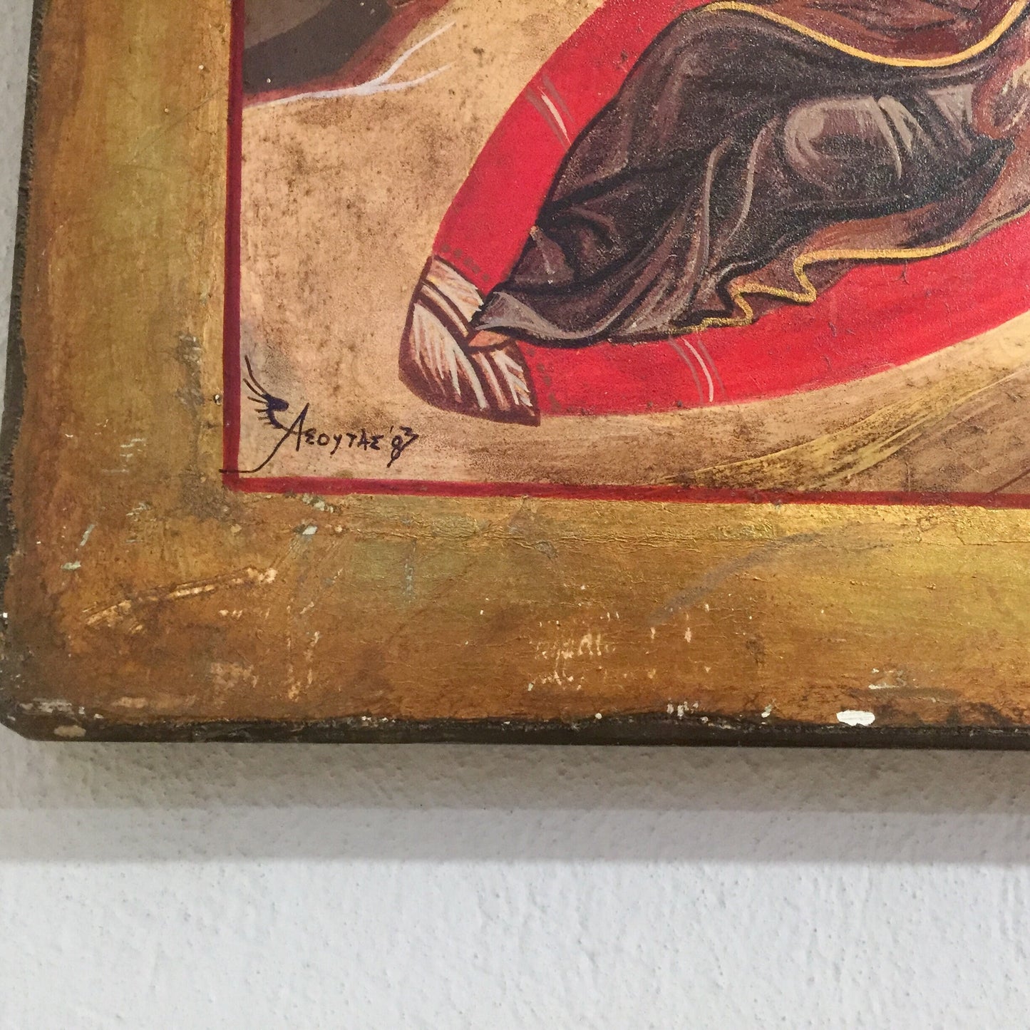 Religious icons,byzantine icons,orthodox,nativity icon,greek handpainted icon,vintage religious icon, the birth of Jesus,the birth of Christ