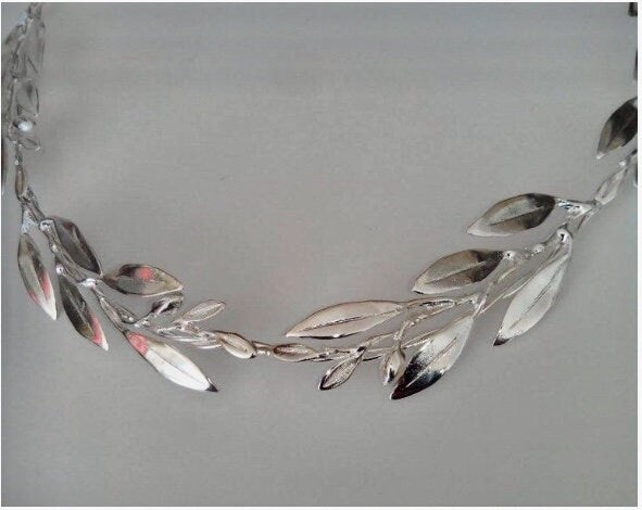 Wedding Stefana, silver plated,  handmade wedding headbands, greek orthodox wedding, free shipping, made to order