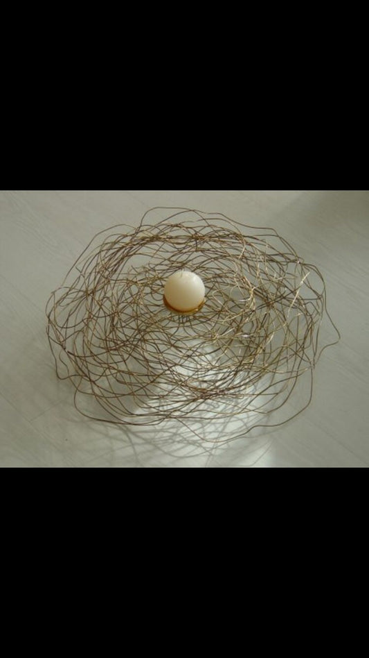 Wedding table centerpiece, uniquely made, handmade raw bronze wires, made to order