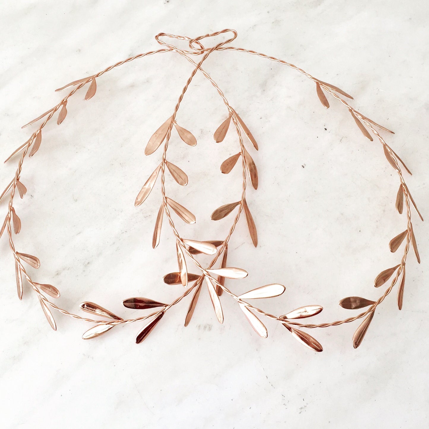 STEFANA, Greek Wedding Headbands, Orthodox wedding, Copper, Greek Crowns, Grecian Style, Headpieces  copper plated (set of 2)