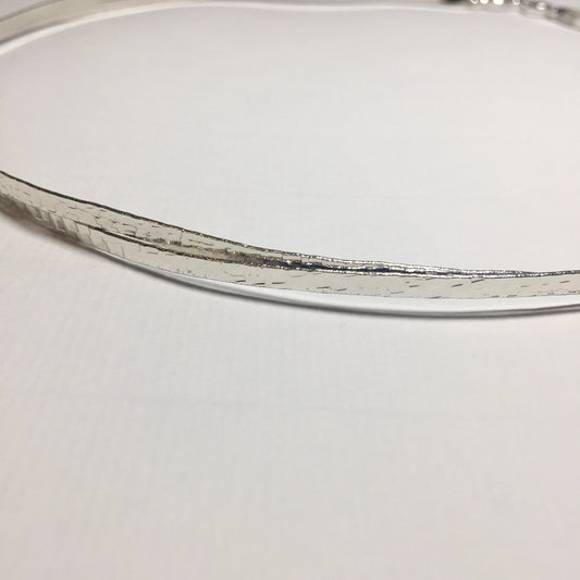 Stefana, silver wedding headbands, made to order, set of two