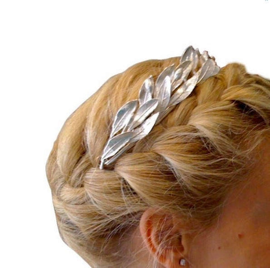 GREEK CROWN,Bridal Tiara Headband,Wedding Crown,Wedding Tiara,Bridal Tiara,Silver Bridal Diadem,Bridal Crown,Silver,Greek Tiara,Silver Tiara