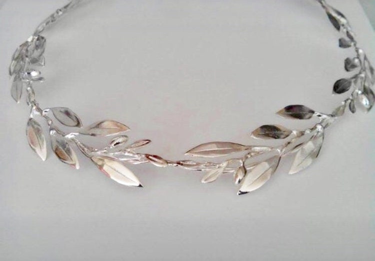 Wedding Stefana, silver plated,  handmade wedding headbands, greek orthodox wedding, free shipping, made to order
