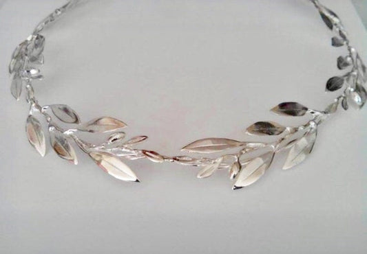 Wedding Stefana, silver plated,  handmade wedding headbands, greek orthodox wedding, free shipping, made to order