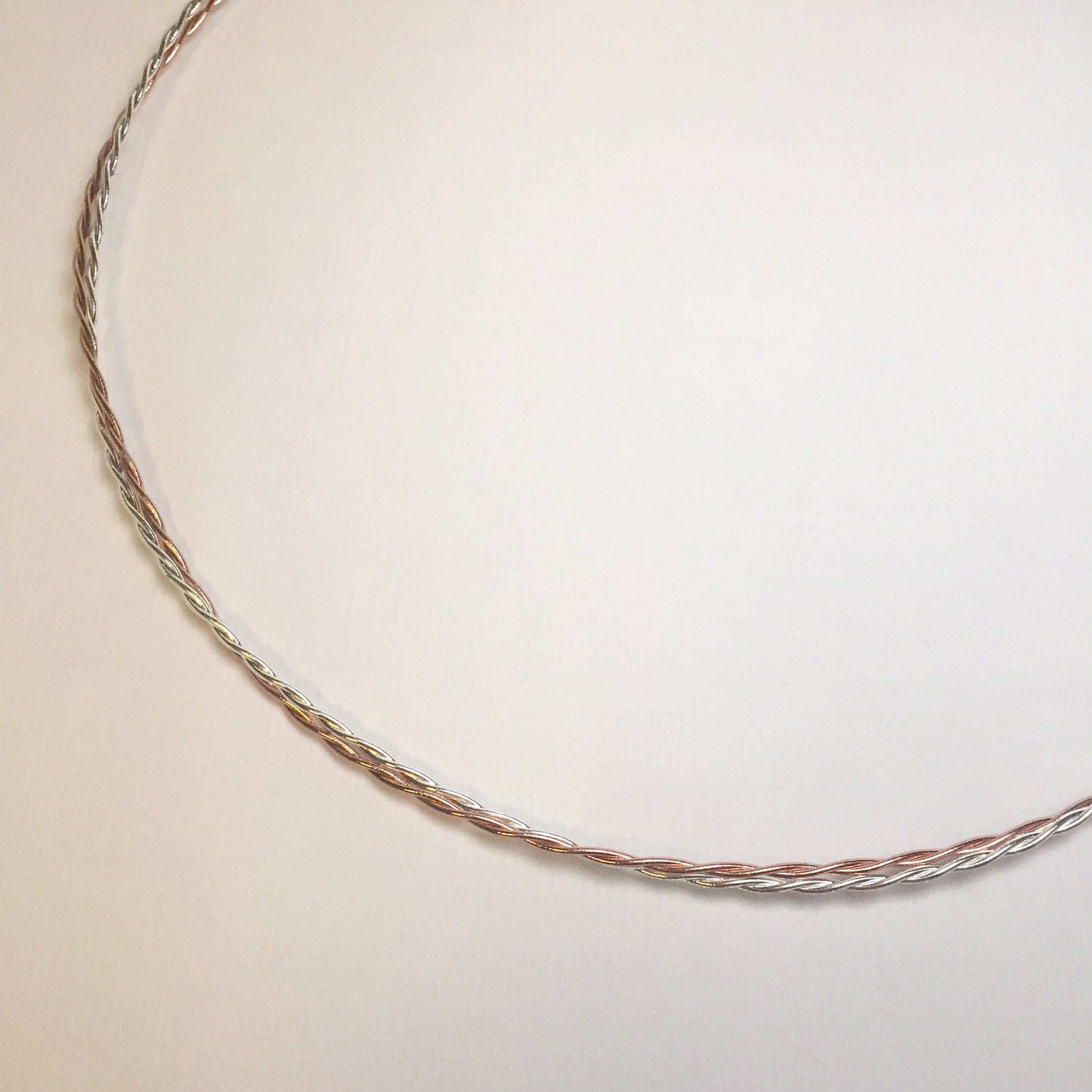 Stefana, Greek wedding headbands, copper and silver, made to order, set of two