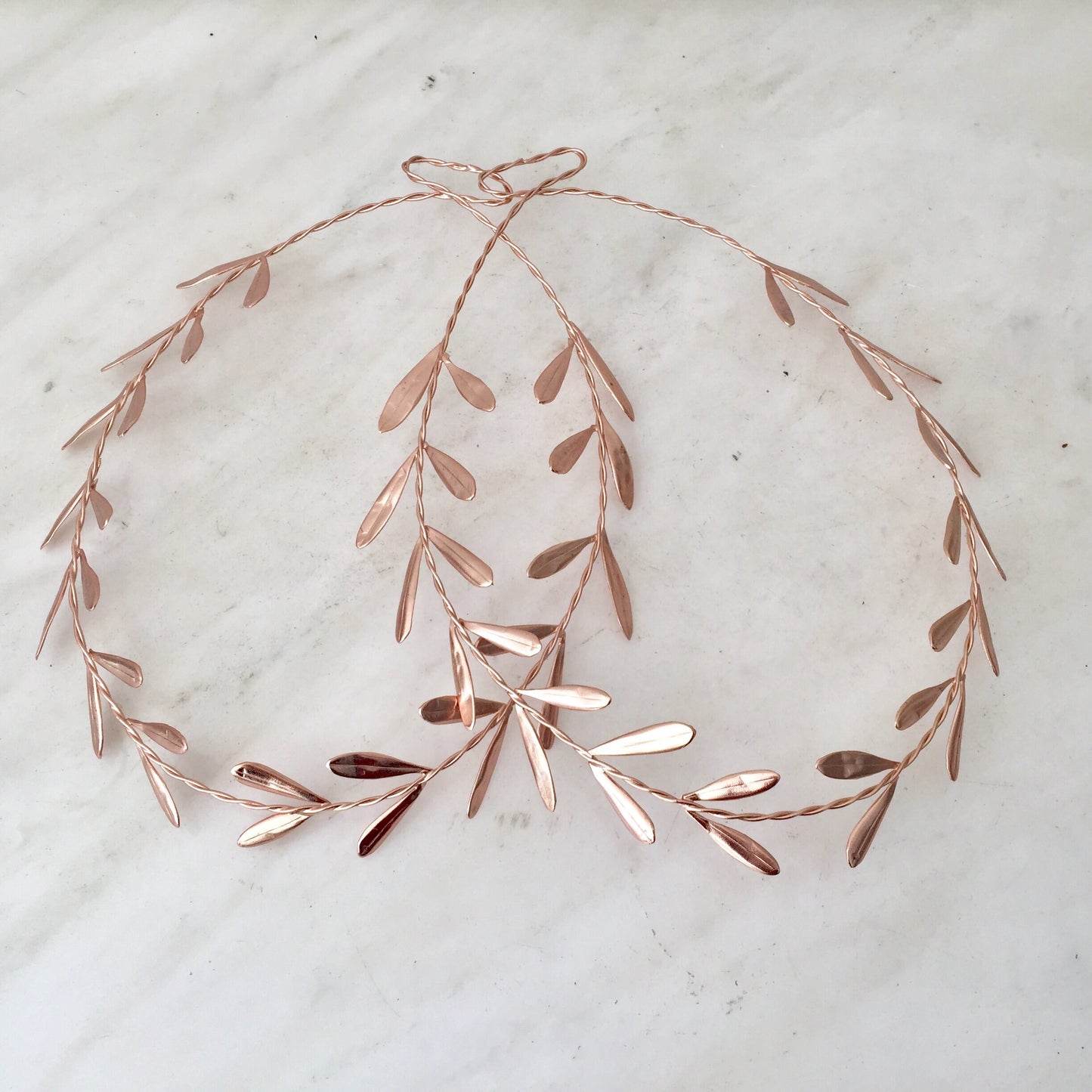 STEFANA, Greek Wedding Headbands, Orthodox wedding, Copper, Greek Crowns, Grecian Style, Headpieces  copper plated (set of 2)