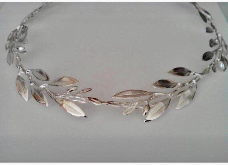 Wedding Stefana, silver plated,  handmade wedding headbands, greek orthodox wedding, free shipping, made to order